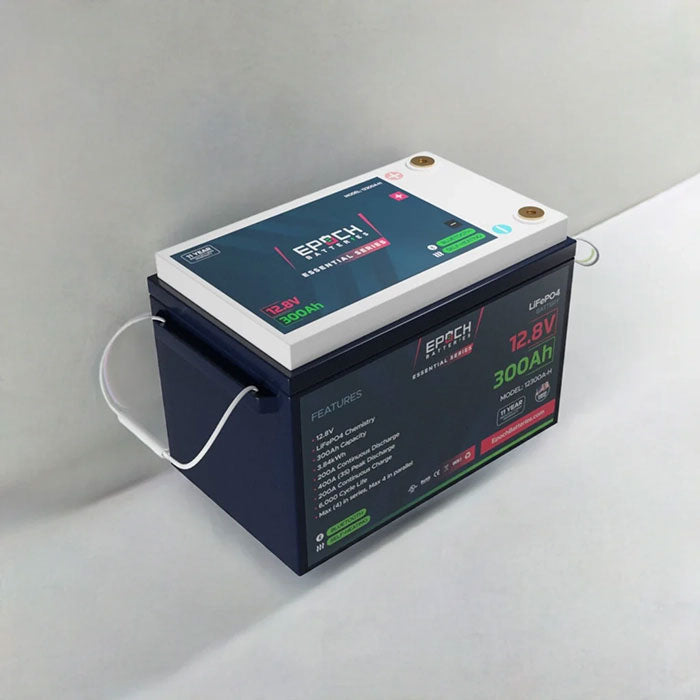 Epoch Batteries 12V 300Ah Essential Series LiFePO4 Battery
