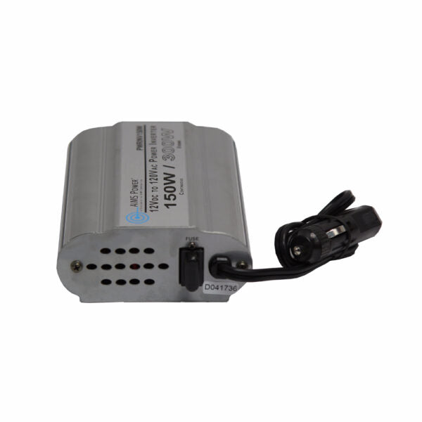 AIMS Power 150 Watt 12 Volt Modified Sine Power Inverter With 2 USB Ports Front View