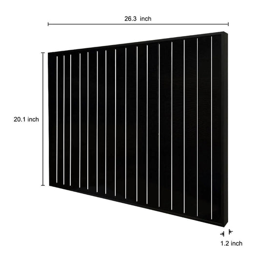 RICH SOLAR MEGA 50 Watt Solar Panel Black Side Front