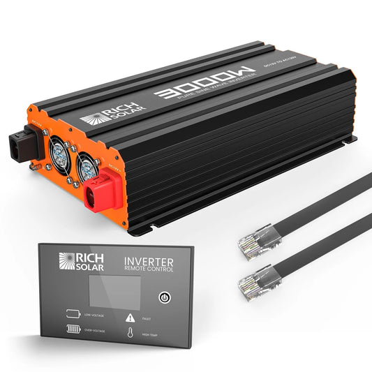 Rich Solar 3000 Watt Industrial Pure Sine Wave Inverter With Remote Control