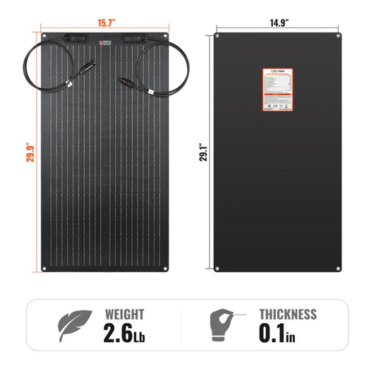 Rich Solar MEGA 50 FLEX 12V Flexible Solar Panel dimension