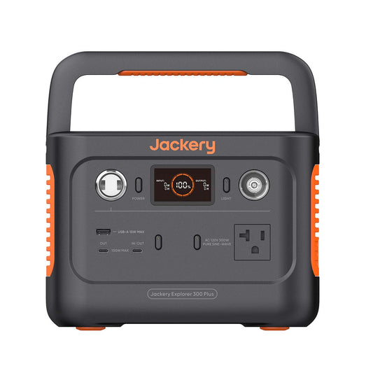 Jackery Explorer 300 Plus Front View With Handle