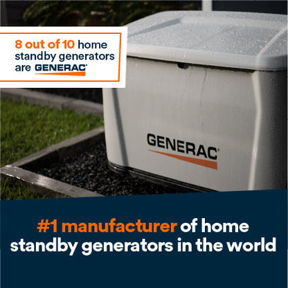 Generac 7259 18kW Standby Generator Propane Natural Gas 1 Phase 240V with Cellular Connectivity