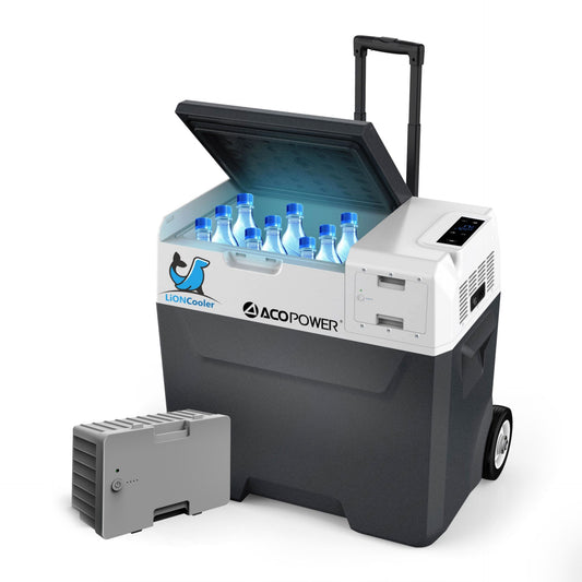 Acopower 30L/32Quarts Fridge Battery Combo