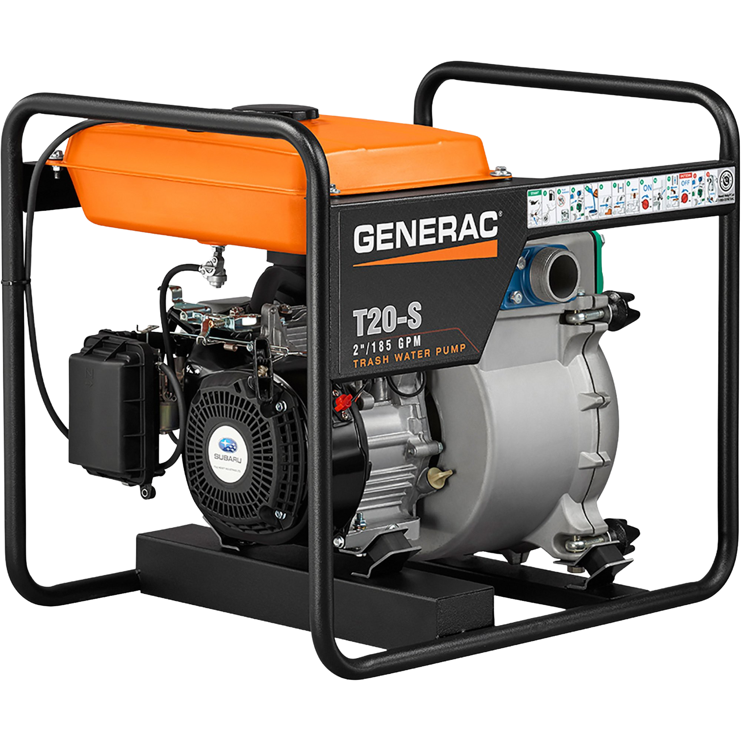 Generac 6920 T20-S 185 GPM 211cc  2" Subaru Engine Trash Pump