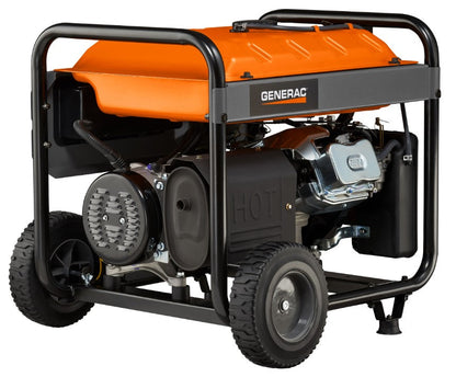 Generac RS8000E 8000W/10000W Portable Generator Electric Start with 25 Foot Cord Gas