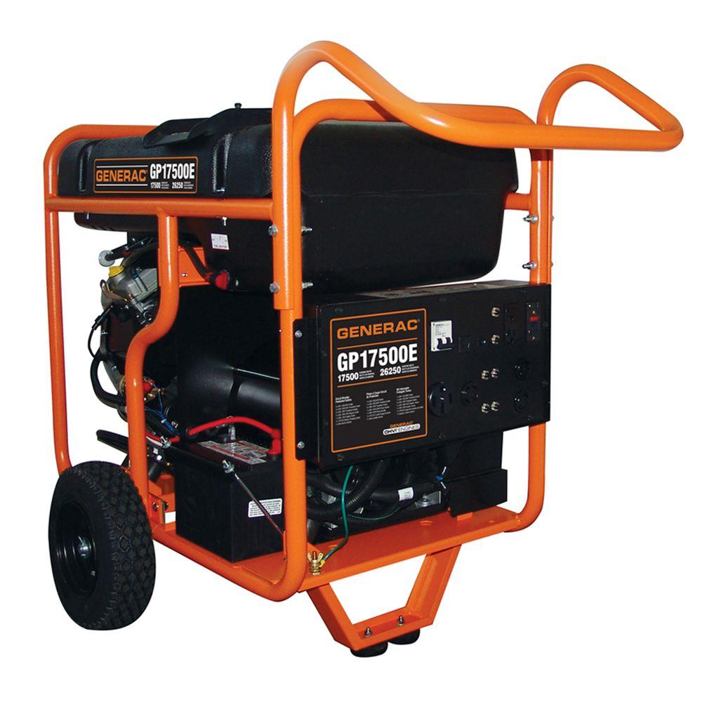 Generac GP17500E 17500W/26250W Gas Generator Electric Start