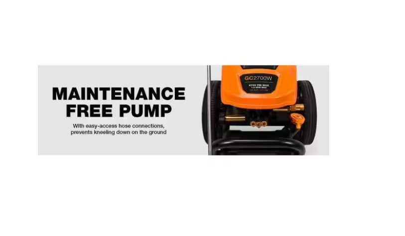 Generac GC2700 2700 PSI 1.2 GPM Electric Pressure Washer