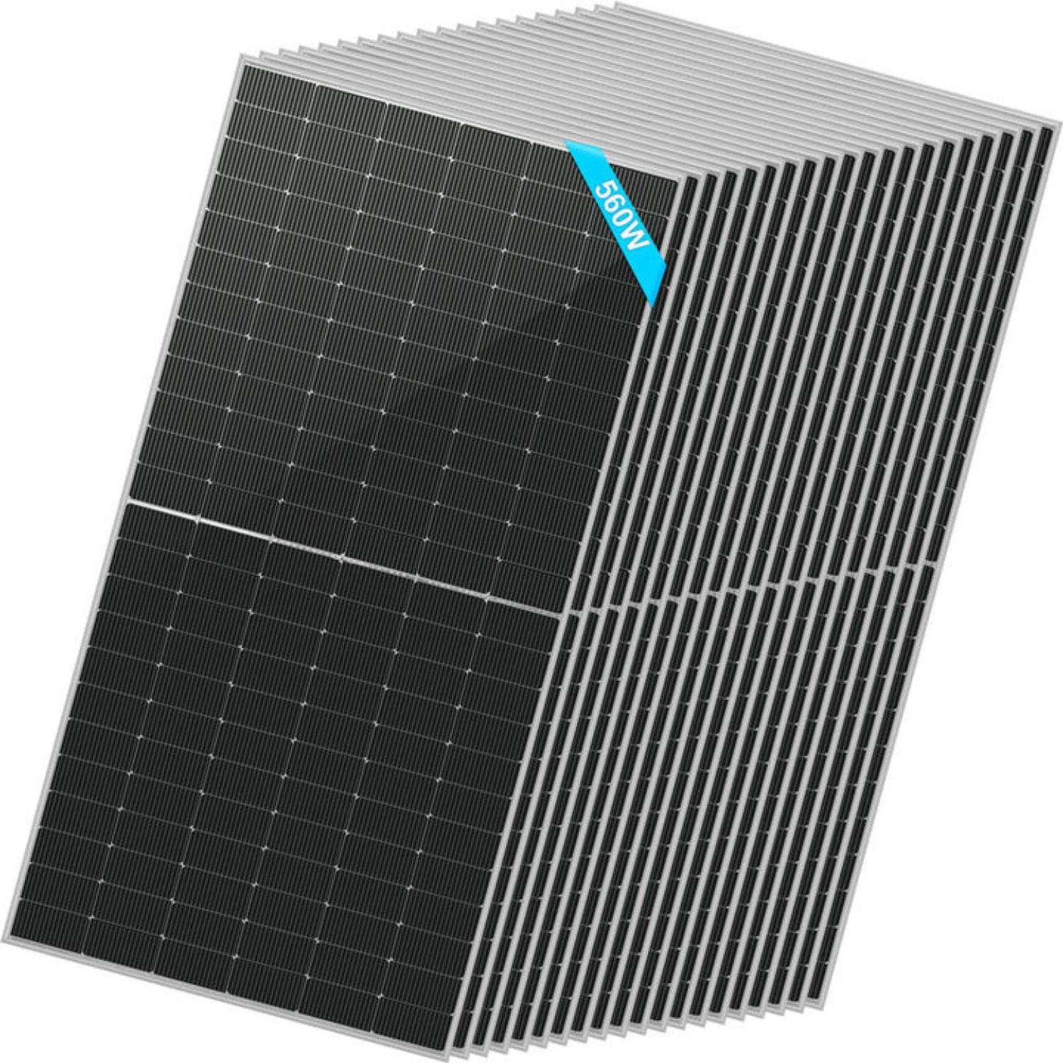 20 pcs SunGold Power 560 Watt Bifacial PERC Solar Panel