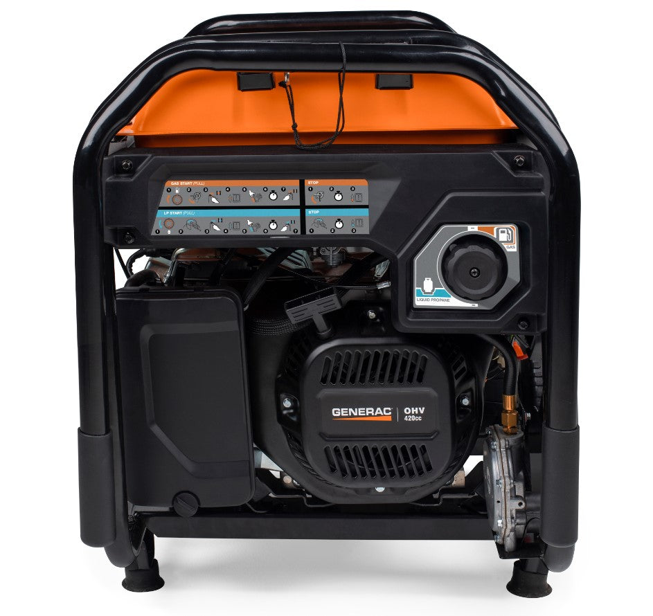 Generac GP7500EDF 7500W/9400W Dual Fuel Generator Electric Start