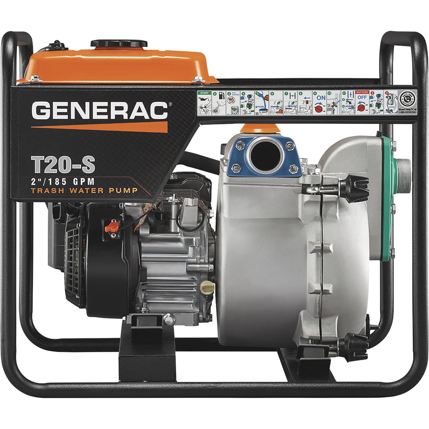Generac 6920 T20-S 185 GPM 211cc  2" Subaru Engine Trash Pump