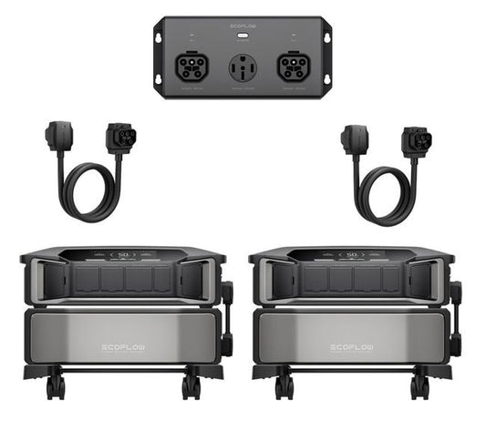 Ecoflow 2x Delta Pro Ultra Powerstations and 50 Amp Hub Kit - 14.4kW AC Output