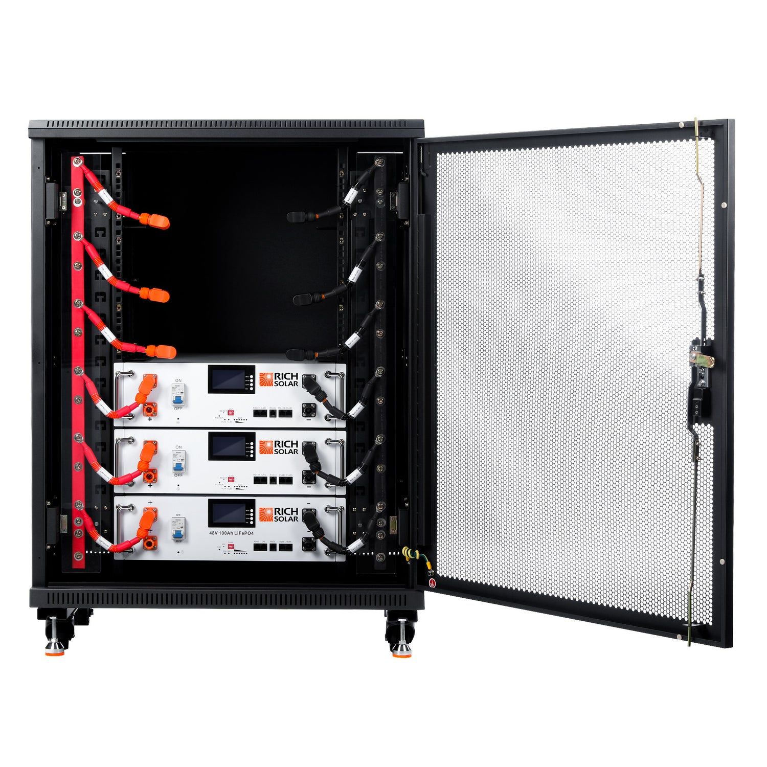 3 Rich Solar ALPHA 5 Battery with free Server rack