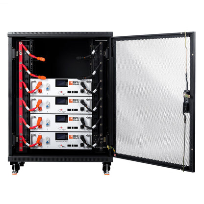 4 Rich Solar ALPHA 5 Battery with free Server rack