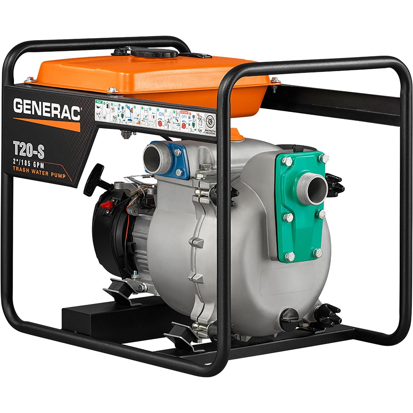 Generac 6920 T20-S 185 GPM 211cc  2" Subaru Engine Trash Pump