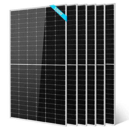 6 Pcs SunGold 550 Watt Monocrystalline Solar Panel