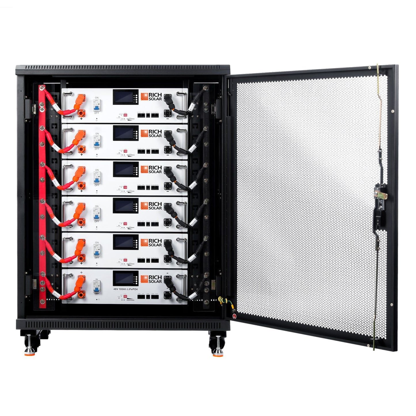6 Rich Solar ALPHA 5 Battery with free Server rack