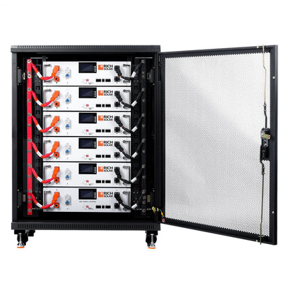 6 Rich Solar ALPHA 5 Battery with free Server rack