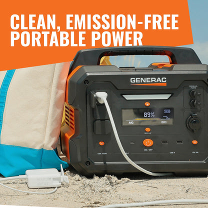 Generac GB1000 1600W/ 3200W 1086Wh Portable Power Station