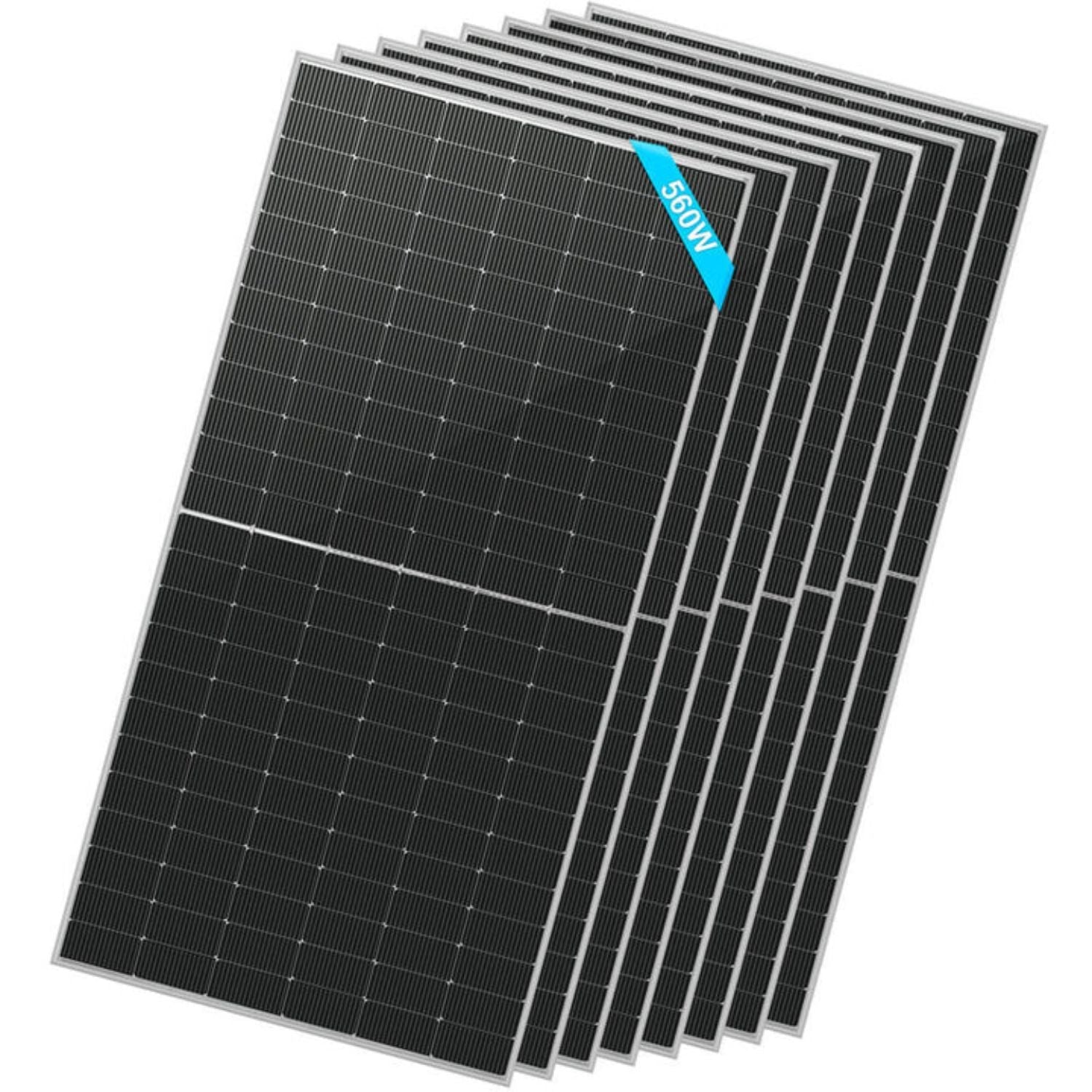 8 pcs SunGold Power 560 Watt Bifacial PERC Solar Panel
