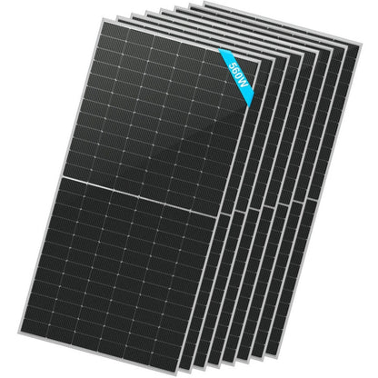 8 pcs SunGold Power 560 Watt Bifacial PERC Solar Panel