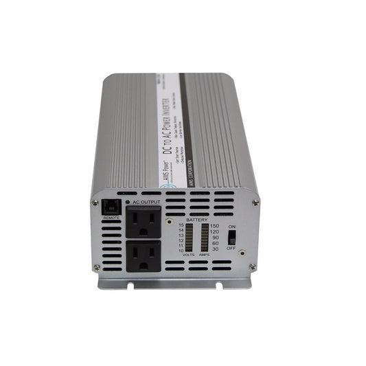 AIMS Power 1250 Watt 12 Volt Modified Sine Power Inverter With AC Ports