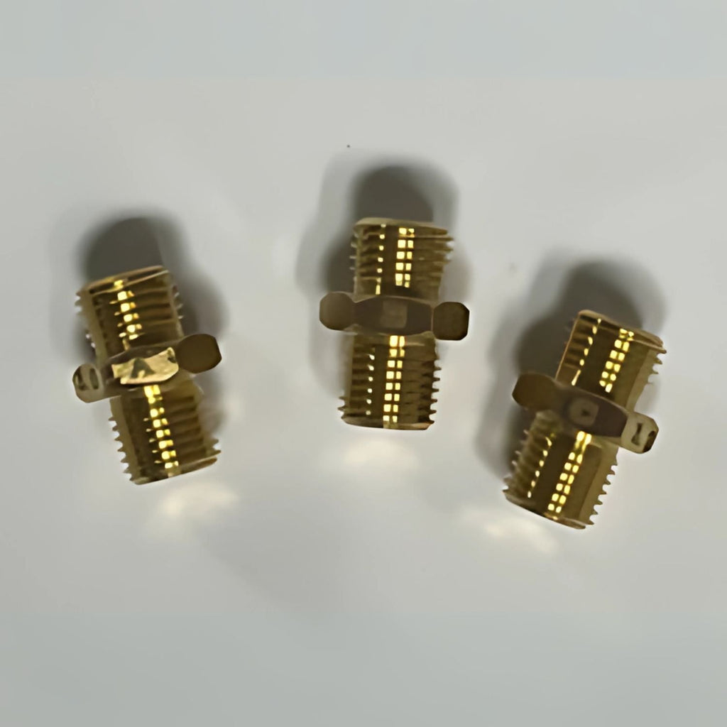 Cummins High Altitude Regulator Kit, P4500iDF Three brass plumbing connectors on a white background