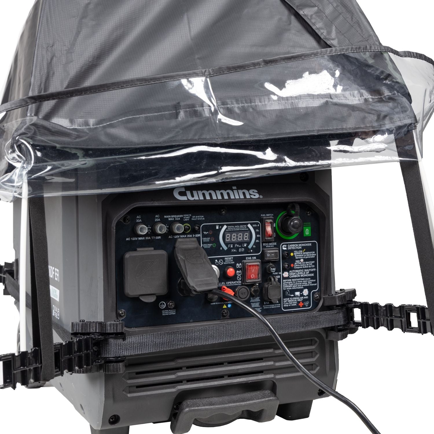 Cummins Inverter Generator Running Cover for P4500i/P4500iDF Close up view