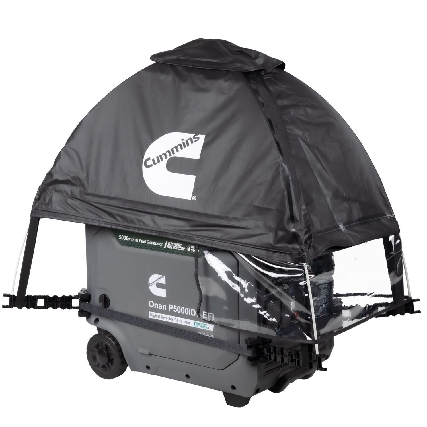 Cummins Inverter Generator Running Cover side view