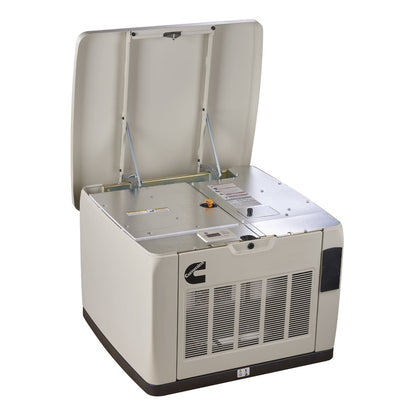 Cummins RS13A 13kW Home Standby Generator with open upper view