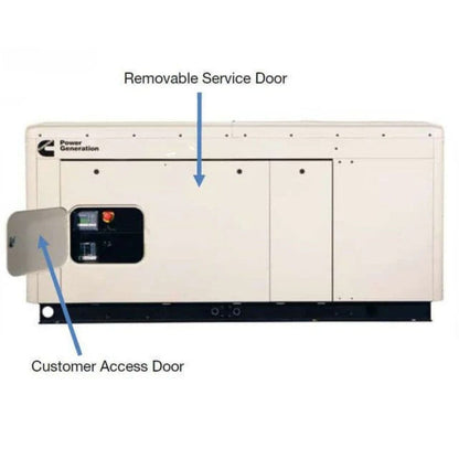 Cummins RS25 25kW Home Standby Generator back view