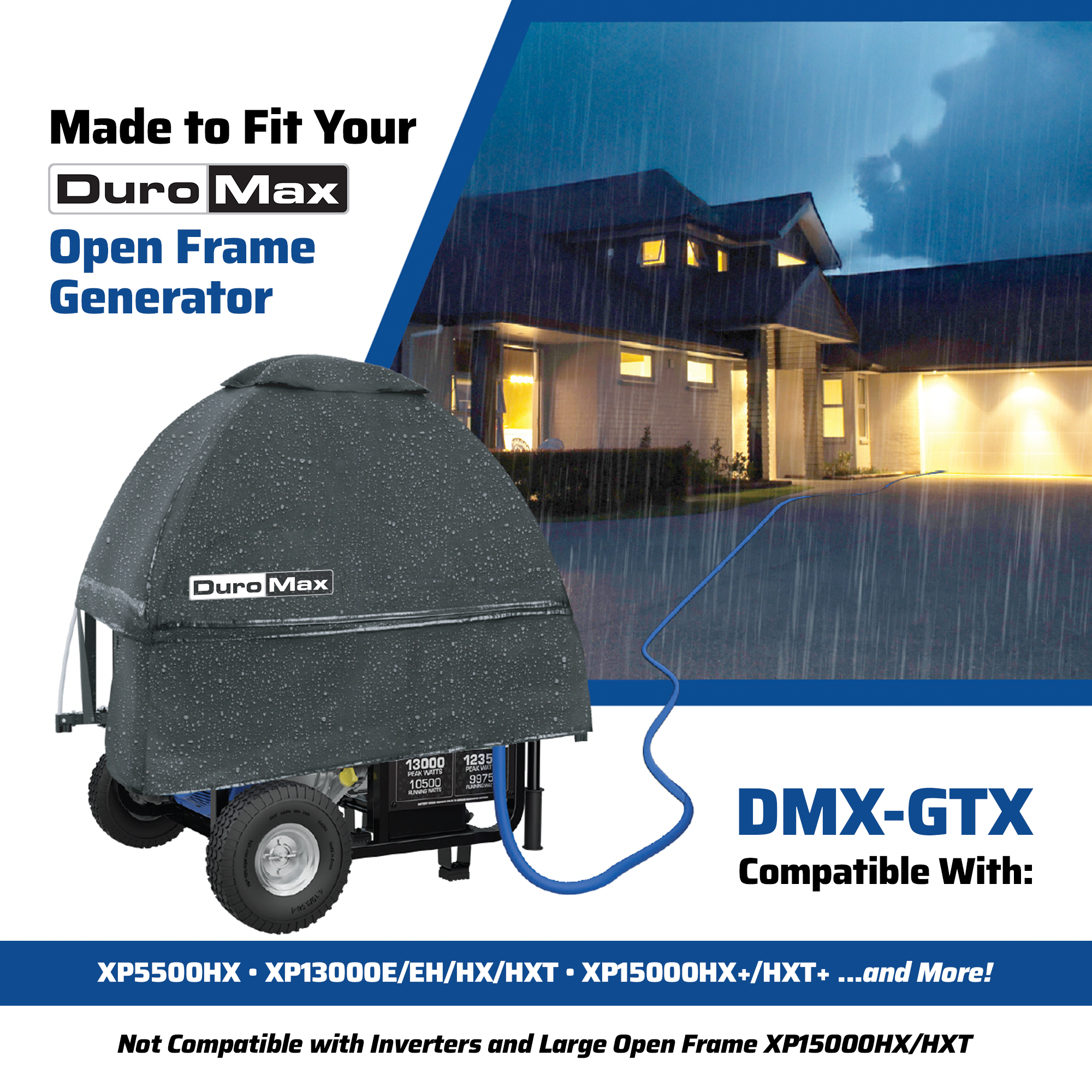 DuroMax DMX-GTX Open Frame Generator Tent All Weather Cover Kit