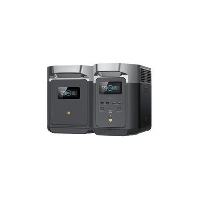 EcoFlow DELTA 2 + DELTA Max Smart Extra Battery Side View