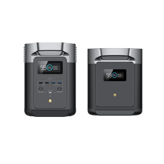 EcoFlow DELTA 2 + DELTA Max Smart Extra Battery Front View