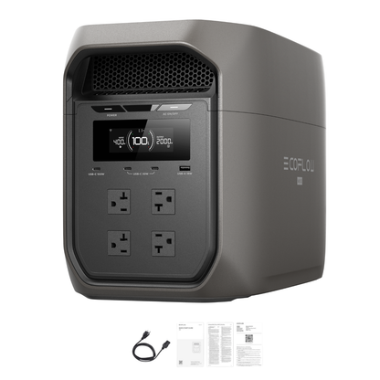 EcoFlow DELTA 3 Max Portable Power Station (Black) Inclusions