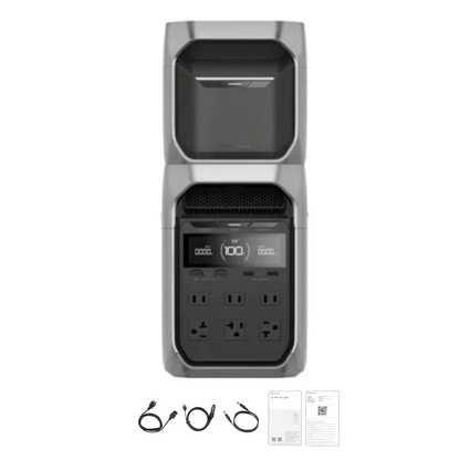 EcoFlow DELTA 3 Plus Portable Power Station +  Delta 3 Expansion Battery Inclusions