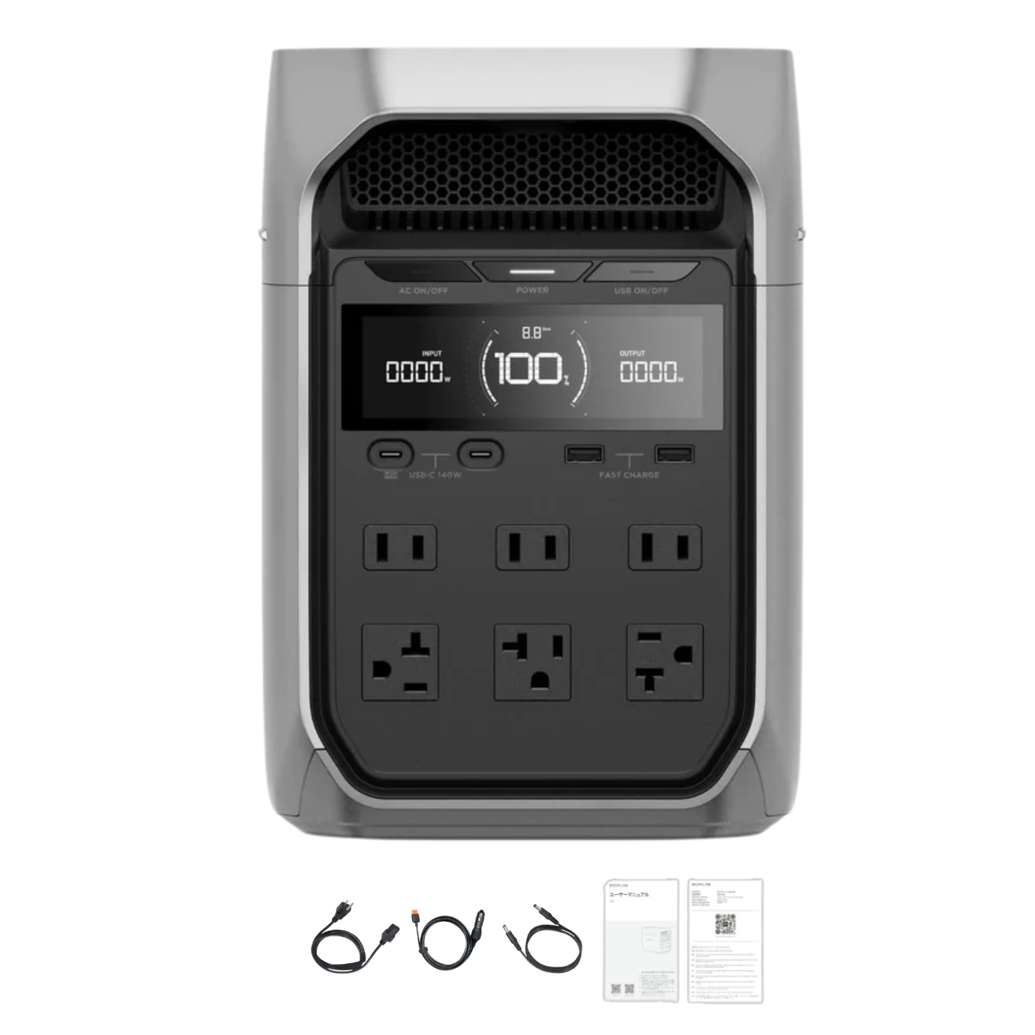 EcoFlow DELTA 3 Plus Portable Power Station Inclusions 