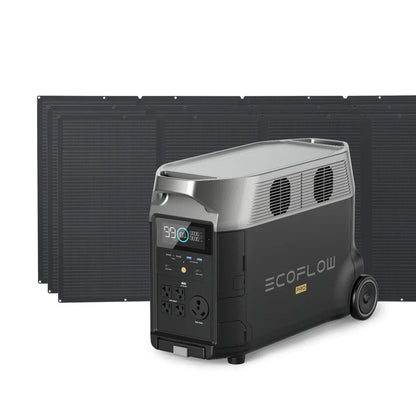 EcoFlow DELTA Pro + 3 400 Watt Portable Solar Panels
