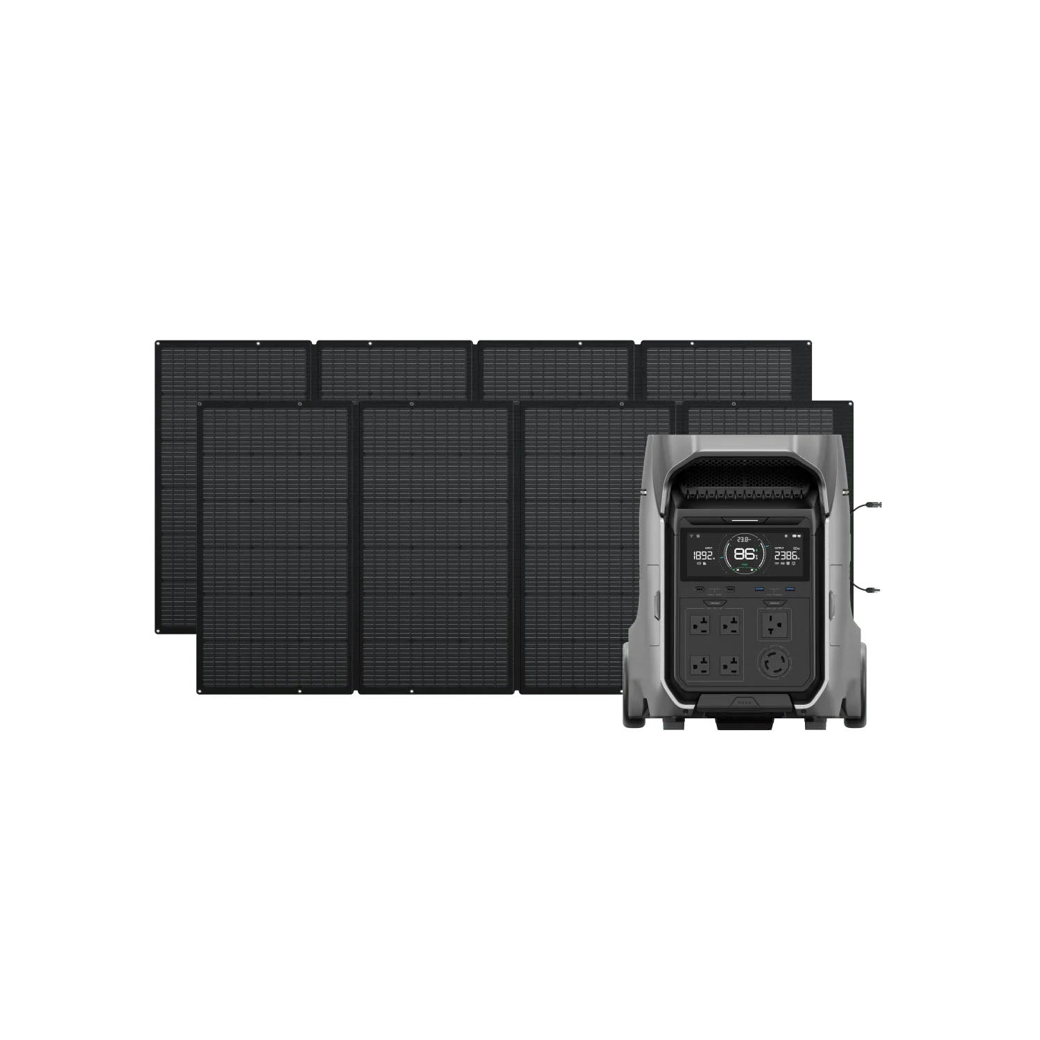 EcoFlow DELTA Pro 3 With 2 400 Watt Portable Solar Panels