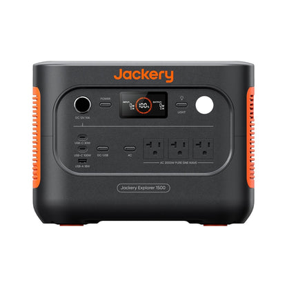 Jackery Explorer 1500 v2 Portable Power Station close up facing front