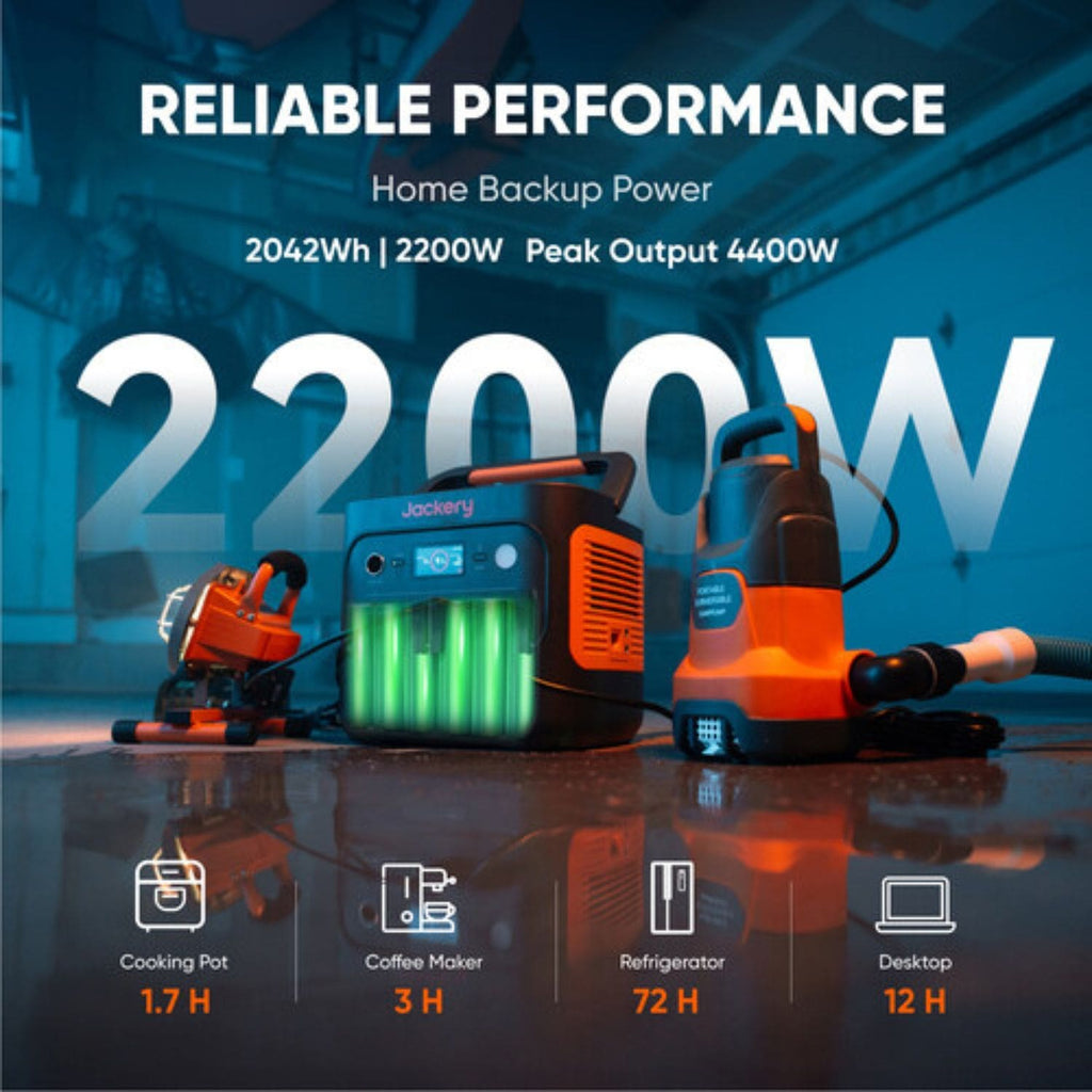 Jackery Explorer 2000 v2 Portable Power Station with reliable performance