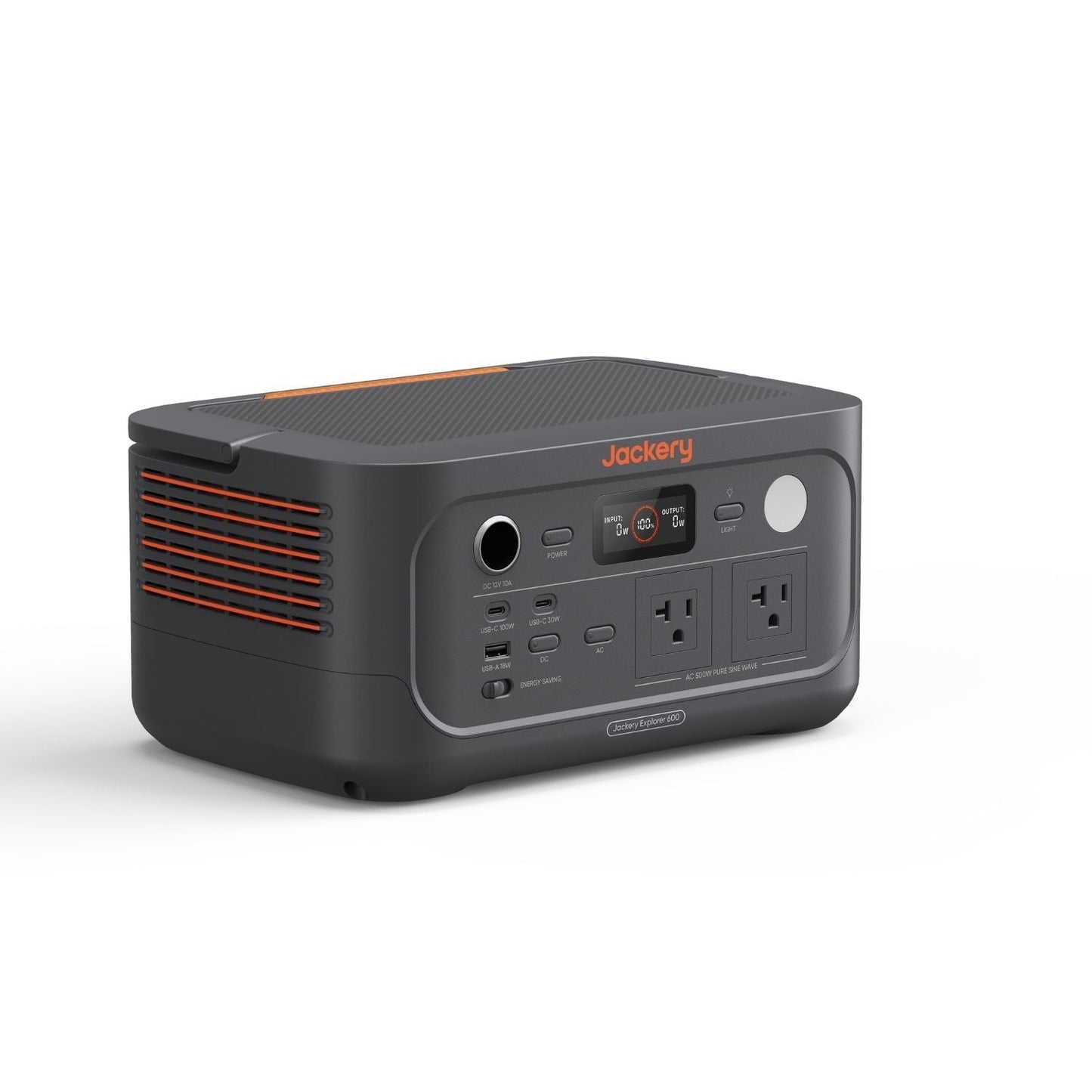 Jackery Explorer 600 v2 right view showing no handle 