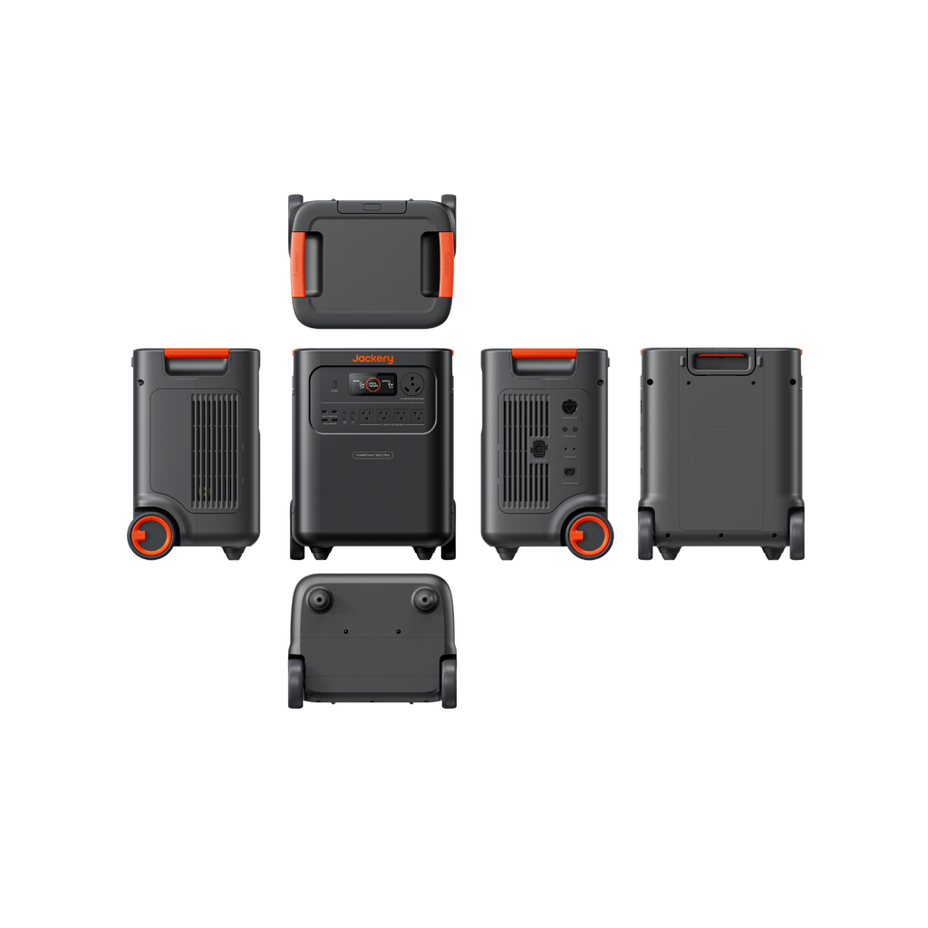 Jackery HomePower 3600 Plus Portable Power Station in all angles