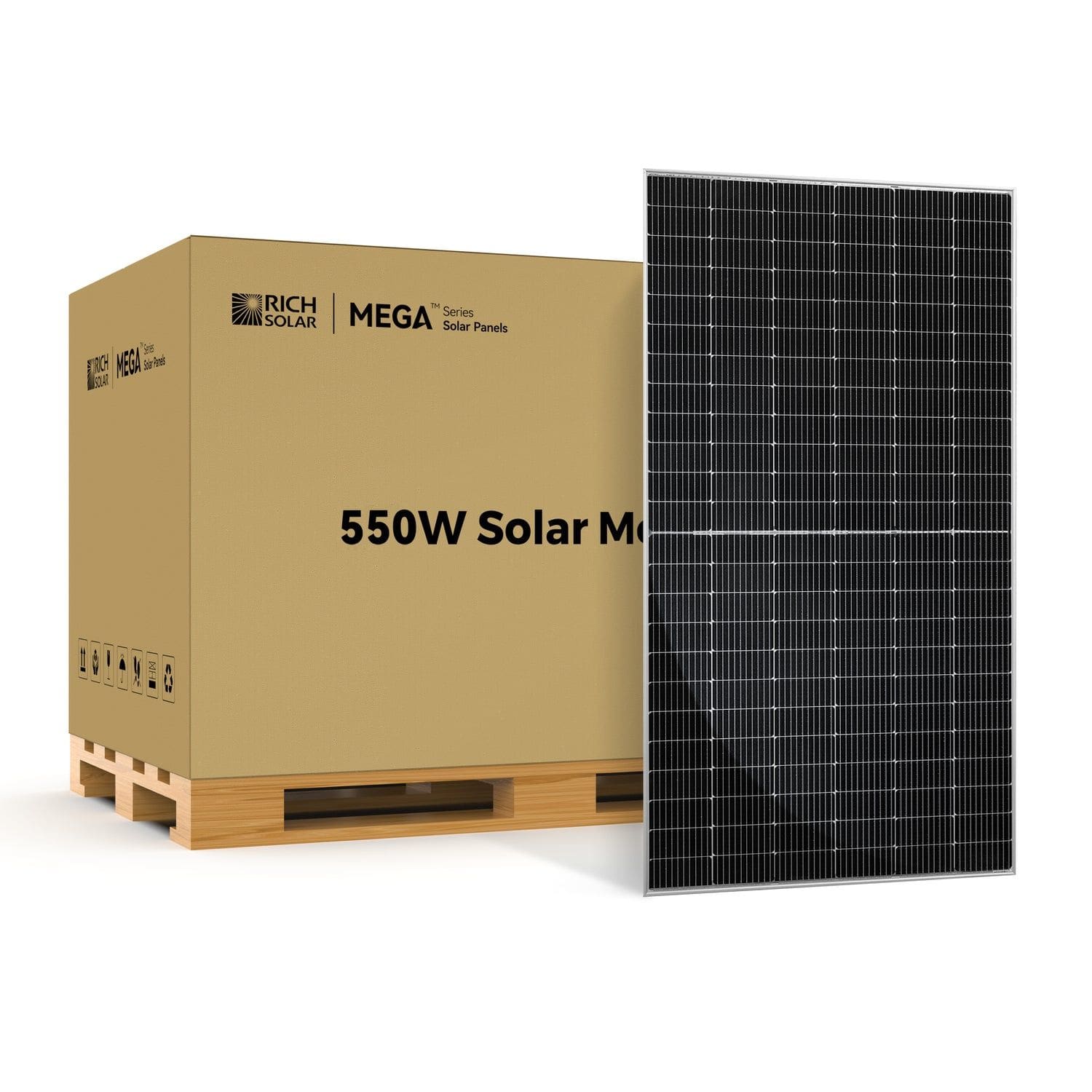 One Rich Solar MEGA 550W Bifacial Solar Panel Dimensions