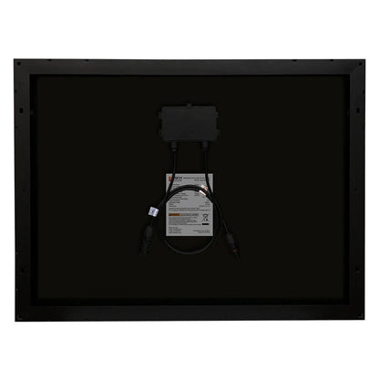 RICH SOLAR MEGA 50 Watt Solar Panel Black Back View