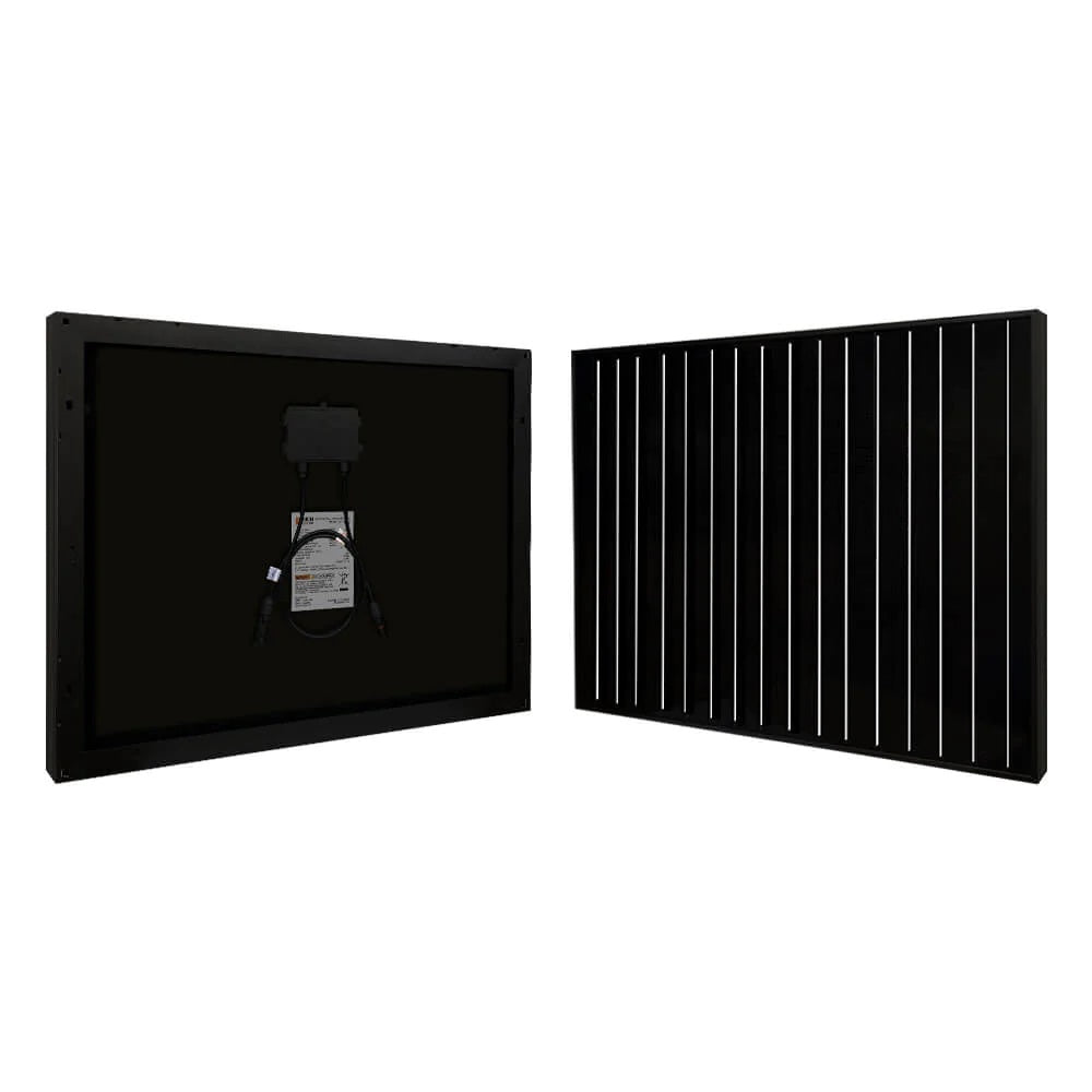 RICH SOLAR MEGA 50 Watt Solar Panel Black Front And Back