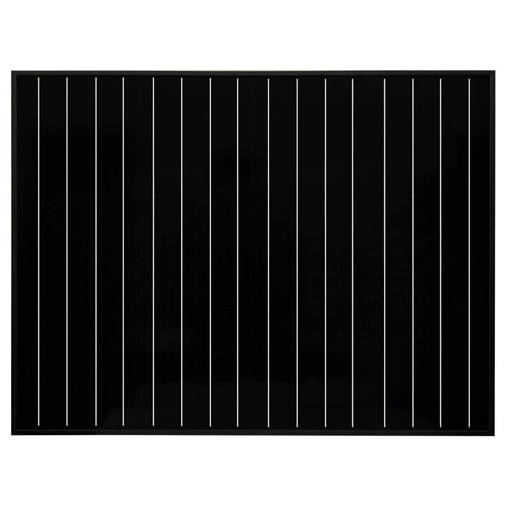 RICH SOLAR MEGA 50 Watt Solar Panel Black Front View