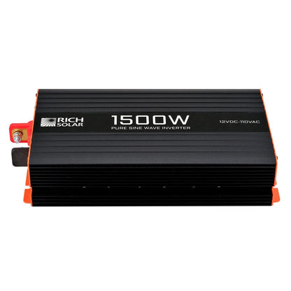 Rich Solar 1500 Watt Industrial Pure Sine Wave Inverter Horizontally Positioned