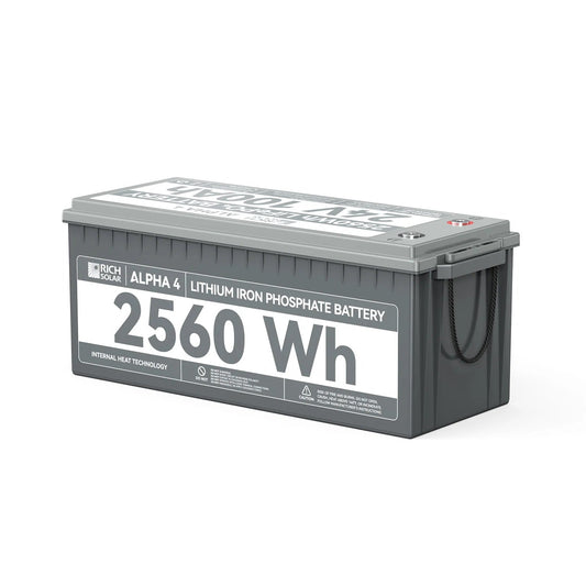 Rich Solar 24V 100Ah LiFePO4 Lithium Iron Phosphate Battery With Internal Heating and Bluetooth Function Right View