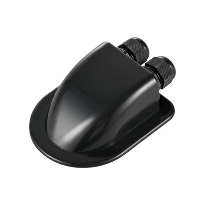Rich Solar Cable Entry Housing Back Slant View Black